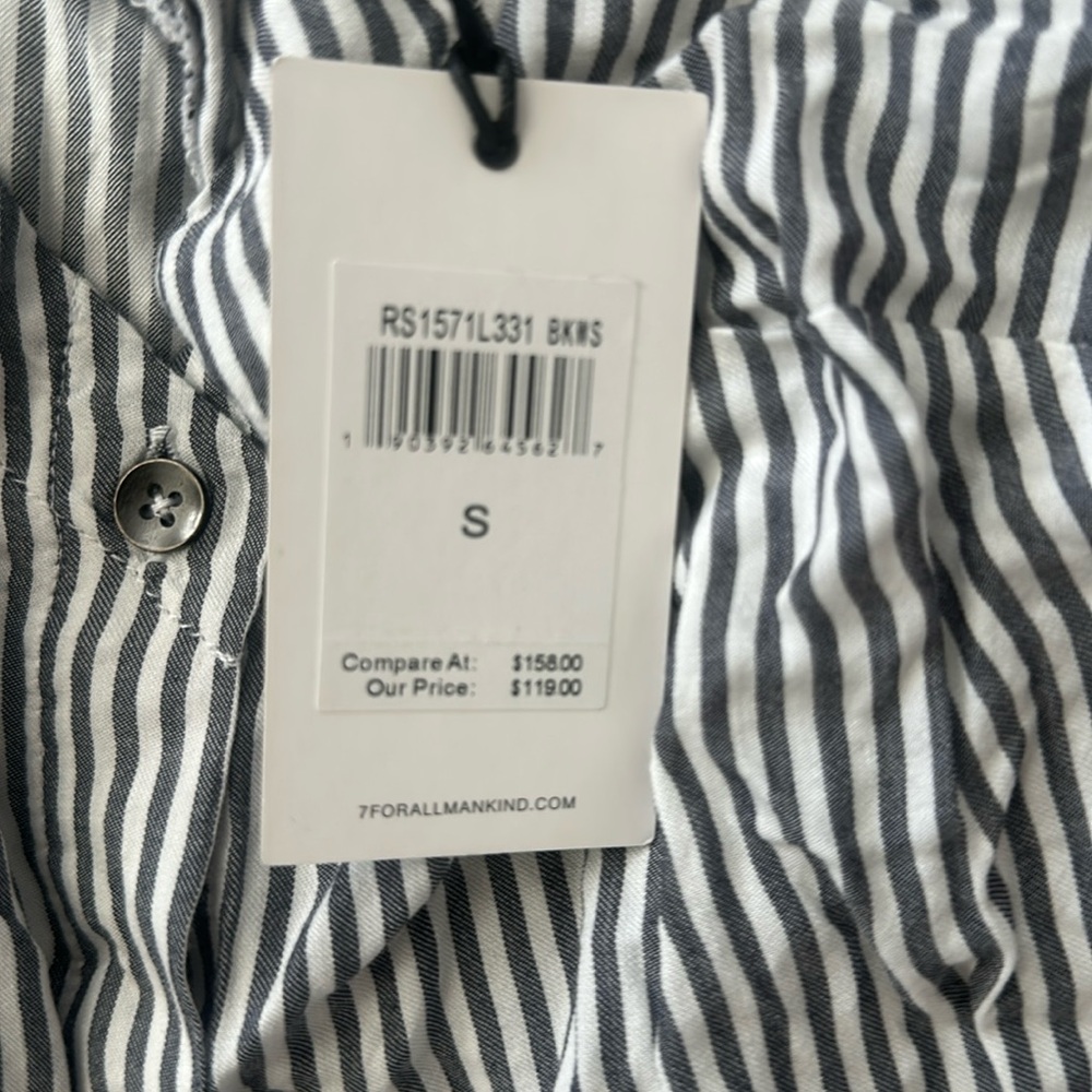 7 For All Mankind Midi Button Up dress size Small - Picture 4 of 5